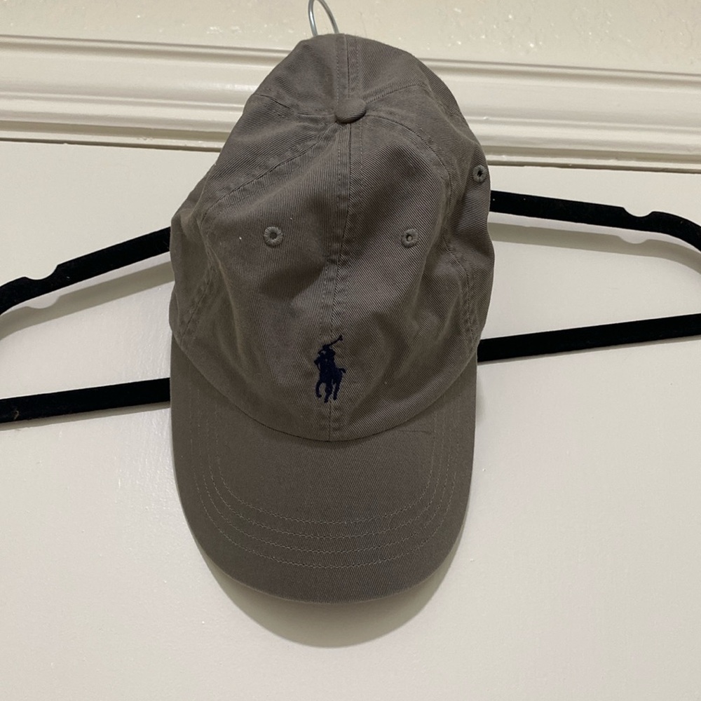 Polo Ralph Lauren Gray Cap with Navy Logo